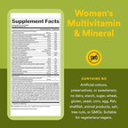 Natural Factors Whole Earth & Sea Women's Multivitamin & Mineral - Daily Whole Food Supplement with Iron, Vitamin C & More - Vegan, Non-GMO & Gluten-Free - 120 Tablets (60 Servings)