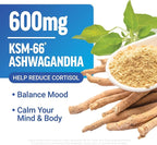 Force Factor Amazing Ashwa Complete Calm Support, KSM-66 Ashwagandha, Like Ashwangandha Gummies to Promote Calm & Relaxation with Magnesium & L-Theanine, Blueberry Pomegranate, 120 Soft Chews, 2-Pack