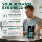Premium Eye Vitamins – 200 mg Lutein and Zeaxanthin Supplement – Clear Vision & Eye Health Support* – 23 in 1 Complex with Lutein, Zeaxanthin, Vitamins & Minerals – 60 Veg Caps