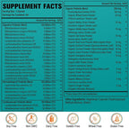 Probiotics for Women & Men - 300 Billion CFU, 24 Strains Probiotic + 15 Organic Herbs Prebiotics Blend, for Overall Digestive Gut Health, Immune, Constipation & Bloating, Shelf Stable - 8 Month Supply