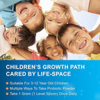 Life-Space Probiotic for Children 3-12 Years,10 Billion CFU & Multi Strain, Improve Appetite for Relieve Picky, Boost Digestive Health & Immune, Support Children's Overall Health, 60 Grams