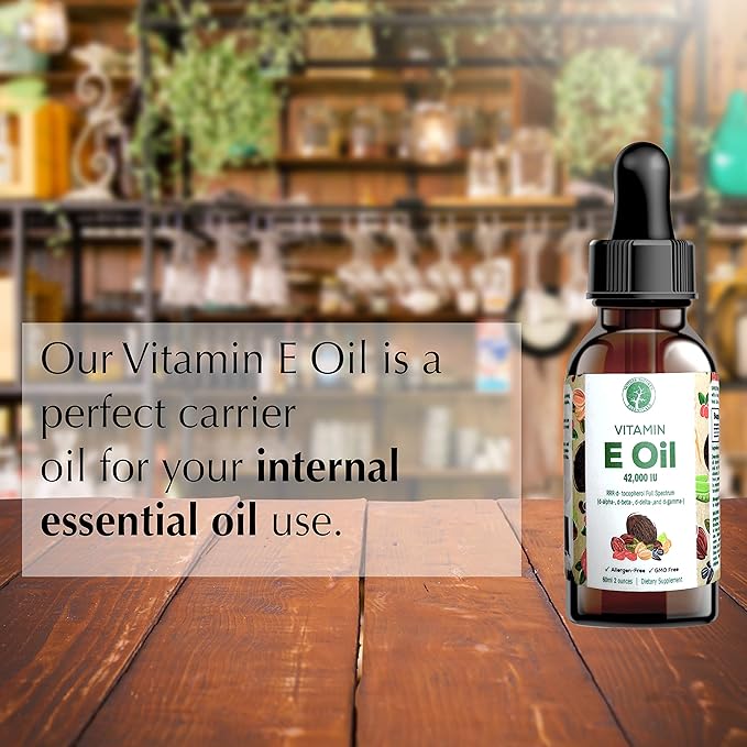 Mother Nature's Essentials Vitamin E 21,000IU 1 Oz from 2 Pack. Helps Support The Bodies Natural Immune System, Uses Orally or Topical.