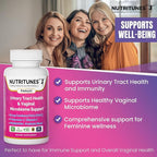 Femuni UTH Urinary Tract Health Supplement for Women – 36mg Cranberry PACs, D-Mannose, Probiotics & Vitamin C – Supports Urinary & Vaginal Health, pH Balance & Immune Support – 60 Capsules