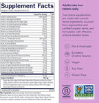 True Grace Prenatal Multivitamin Refill Pouch - 120 Vegan Tablets - Supports a Healthy Mom & Baby with Methylfolate & Choline for Fetal Brain Development - Gluten Free, Soy Free - 60 Servings