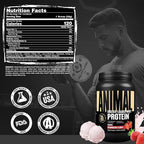 Animal Whey Isolate Protein Powder - Loaded for Pre & Post Workout Muscle Builder and Recovery with Digestive Enzymes for Men & Women - 25g Protein, Great Taste, Low Sugar - Strawberry 2 lbs