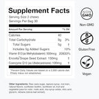 Humann SuperGrapes Chews Supplement – 100mg CoQ10 and Grape Seed Extract – from The Makers of SuperBeets - Grape Flavor, 60 Count
