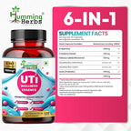 Humming Herbs D-Mannose & Cranberry Complex — with Hibiscus, Inulin Prebiotic & Probiotics (Lactobacillus rhamnosus & L. reuteri) — 120 Capsules (60 Days) — Urinary Tract Health Support