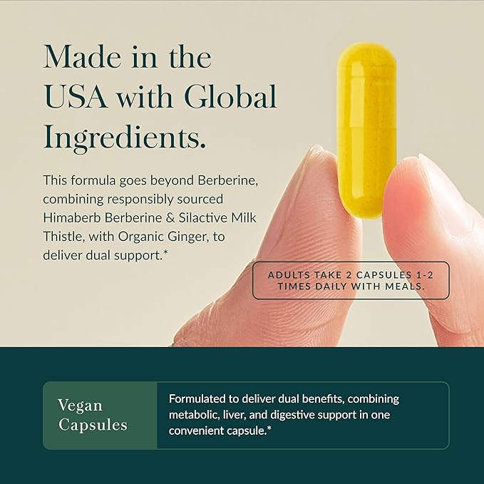 Gaia Herbs Berberine & Milk Thistle - Supports Liver Health*, 60 Capsules Metabolic Activator - AMPK Pathway Support with Clinically Researched Ingredients*, 60 Vegan Capsules - Bundle