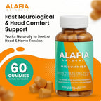 Alafia Naturals Miggummies - World's First Cranial Comfort and Support Gummy - Magnesium Glycinate, Butterbur, Feverfew, CoQ10, Vitamin B2 400mg Riboflavin 400mg 60ct