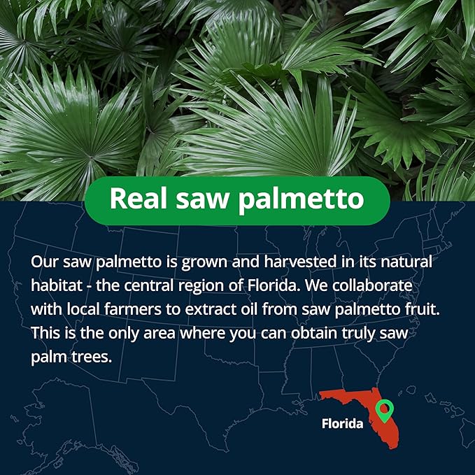Saw Palmetto for Men Prostate Health Supplement, Medicinal Grade - Pumpkin Seed Oil - Graminex - Nettle Supports Urinary Function & Hair Loss Prevention, DHT Blocker