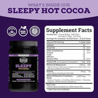 Black Forest Sleepy Hot Cocoa - Magnesium Hot Chocolate Sleepy Cocoa Sleep Powder for Adults with Melatonin & L-Theanine - Natural Sleep Drink Mix for Deep Sleep & Relaxation, Sleep Powder 22 Servings