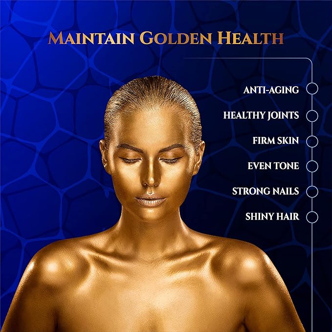 Marine Collagen Peptides Capsules with Hyaluronic Acid, Coenzyme Q10, Vitamin C - Preserve Beauty and Youth - Promote Firm Skin, Strong Nails&Hair, Healthy Joints, 90 Capsules, 1 Month Supply