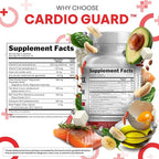 Clean Nutraceuticals COQ10 200mg Red Yeast Rice Omega 3 Magnesium Complex 500mg Niacin Zinc Vitamin K2 D3 - Heart Support Vitamins for Women & Men w/Vitamin B3, Coenzyme Q10-60 Ct
