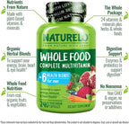 NATURELO Mens Multivitamins - Whole Food Multivitamin for Men with Vitamins, Minerals - 240 Vegetarian Capsules for Energy, Brain, Heart, Eye Health* (Pack of 2)