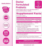 Pink Stork Prenatal Probiotics for Women - Vitamin B6, Prebiotics, Morning Sickness, Gut Microbiome, Pregnancy Probiotic, Immune Support, Pregnancy Must Haves - 60 Capsules