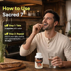 Naturealm Sacred 7 Mushroom 7-in-1 Blend Capsules Supplement (30 Day Supply) | Supports Daily Immune Defense & Focus | Lions Mane, Reishi, Chaga & More | Organic, Premium 100% Fruiting Body Extract