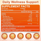 Pumpkin Seed Oil with Saw Palmetto, 3500mg Max Strength per Serving, 300 Softgels, Cold-Pressed with Essential Fatty Acids & Phytosterols, Supports Immune, Hair, Bladder & Prostate Health