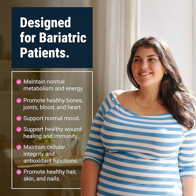 BariatricPal Multivitamin ONE 1 per Day! Bariatric Multivitamin Capsule with 18 mg of Iron | Easy to Swallow Capsule | Vitamin for Bariatric Surgery Patients | 90 Count (3 Month Supply)