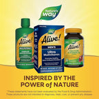 Nature's Way Alive! Men’s Once Daily Ultra Potency Multivitamin Tablets, Complete High Potency Men’s Daily Vitamin Promotes Heart & Muscle Function*, B-Vitamins, Zinc and Antioxidants, 60 Tablets