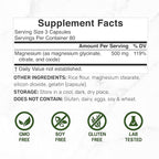 Magnesium Complex 1,000mg, 240 Capsules – Triple Magnesium Complex with Magnesium Glycinate, Citrate, Oxide – Mineral Supplements with Max Strength Elemental Forms + 100% Chelated & Purified