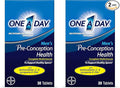 A Day Men's Pre-Conception Health Multivitamin to Support Healthy Sperm,Supplement for Men with Vitamin C,Vitamin E,Selenium,Zinc,and Lycopene,30 Count (Pack of 2)