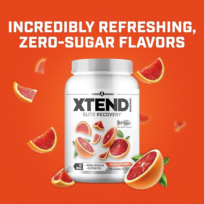 Xtend Original BCAA Powder 7g BCAA and 2.5g L-Glutamine, Sugar Free Post Workout Muscle Recovery Drink with Amino Acids for Men & Women, 90 Servings