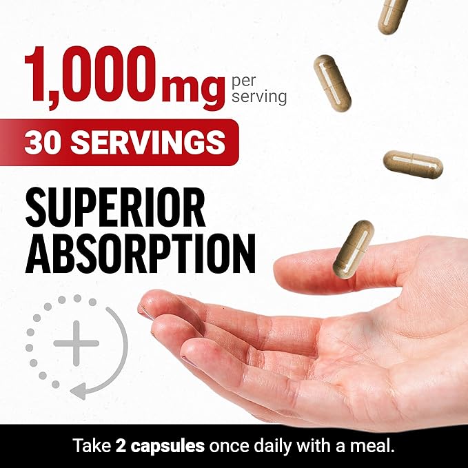 Force Factor Black Maca Root Supplement for Men, 1000mg Maca Negra Extract for Energy, Hormonal Balance & Vitality, Superior Absorption with BioPerine, 120 Capsules, 2-Pack