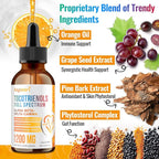 Full Spectrum of Tocotrienols Supplement 1200mg- Tocotrienol Vitamin E Liquid,Tocopherol-Free - Superior Antioxidant Blend - Higher Absorption - 2 Pack