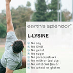 Earth's Splendor L-Lysine 500 mg Supplement for Men & Women, Supports Collagen & Tissue Maintenance (500 mg, 100 Caplets)