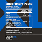 OmegaXL Sport Extra Strength Muscle Recovery Supplement and Respiratory Support Supplement - Improves DOMS and ROM, Clinically Supported Green-Lipped Mussel Oil (60 Softgels)