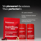 Humann SuperBeets Energy Plus with Grape Seed Extract - Beet Root Powder, Green Tea Extract, Caffeine, Vitamin C, Non-GMO, 5.87oz