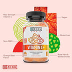 ZHOU Immune Support Bundle - Elder-Mune Elderberry & Vitamin C Gummies for Adults & Kids, Daily Natural Immune Support Supplements for Women & Men - 60 Elderberry & 60 Vitamin C Gummies