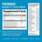 Mobility Collagen Peptides Powder - Glucosamine, Chondroitin, Hyaluronic Acid & Liposomal Vitamin C Joint Bone & Cartilage Support Grass-Fed Type I & III Keto & Paleo 28 Servings, 11.83 oz