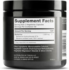 Toniiq Ultra High Strength Berberine HCl from The Himalayas - 100:1 Concentrated Extract - Lab-Tested 97% Berberine HCl - 180 Vegetarian Capsules, 1500 mg per Serving