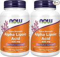 NOW Foods Supplements,Alpha Lipoic Acid 600 mg with Grape Seed Extract & Bioperine®,Extra Strength,120 Veg Capsules,(Pack of 2)