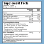 Applied Nutrition Healthy Brain All-Day Focus - 50 Tablets - Powerful 3-in-1 Brain Booster with Turmeric Extract - 25 Servings