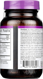 Bluebonnet Full Spectrum Natural Vitamin E Complex Liquid Capsules, 30 Count (743715006003)