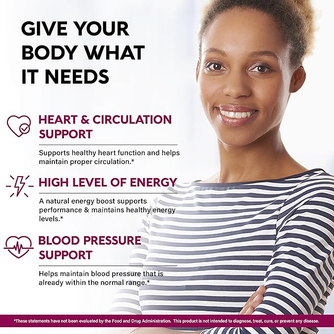Beet Root 5-in-1 Complex Capsules - Healthy Blood Pressure Support Supplement** for Heart & Circulation Support - Olive Leaf, Hawthorn Berry & Hibiscus - for Men & Women - Made in USA, 120 Capsules
