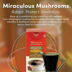Teeccino Miraculous Mushrooms Adapt & Protect Herbal Tea By Teeccino, 25 Tea Bags - Five Organic Adaptogenic Mushrooms with Chicory & Cacao, 3x More Herbs than Regular Tea Bags, Caffeine Free, Prebiotic