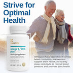 Xtendlife Omega 3 DHA Plus Fish Oil for Heart, Brain, Eye & Skin Health - 1100mg Omega-3 with DHA, EPA, Lycopene & Astaxanthin - 1 Month Supply (60 Count)