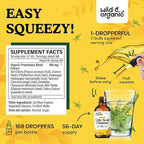Wild & Organic Uric Acid Cleanse Liquid Drops - Tart Cherry, Turmeric, Celery, Chanca Piedra, Dandelion Root Extract Complex - Uric Acid Supplement - Vegan, Sugar & Alcohol-Free Tincture - 4 fl oz
