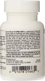 Source Naturals R-Lipoic Acid 100mg, 30 Tablets