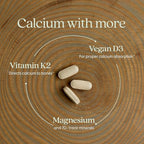 New Chapter Calcium Supplement - Bone Strength Plant-Based USDA Organic Calcium with Magnesium, Vitamin D3+K2, for Bone Health & Joint Mobility, Heart Support, 905 mg dose - 60 Slim Tablets
