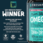 Freshfield Omega 3, DHA Supplements, Potent 1 per Day Formula, Algae (Algal) Oil, Vegan Omega, Ocean Saving Fish Oil Alt, Sustainable, Concentrated DHA per Capsule, w/DPA