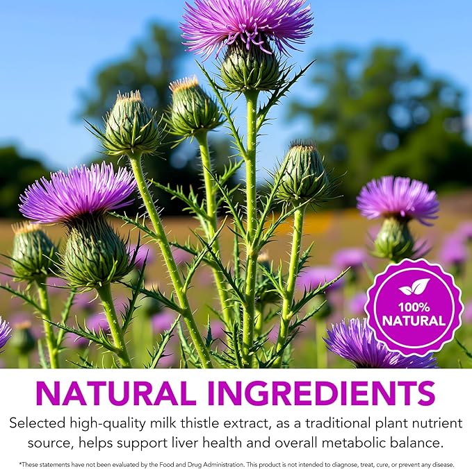 Milk Thistle Liquid Drops,Milk Thistle Supplement for Liver Wellness,Digestive Health,Liquid Pure Vegan Milk Thistle Extract 600 mg per Serving,Sugar & Alcohol-Free,Non-GMO, 2.02 Fl Oz