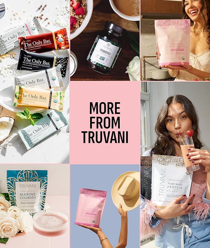 Truvani Hydrolyzed Collagen Peptides | Unflavored | 28 Servings | 20g Grass-Fed Collagen Protein Powder | Promotes Hair, Skin, and Nail Health | Dairy & Gluten Free | Women & Men | Package May Vary