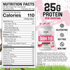 Axe & Sledge Farm Fed 100% Whey Protein Isolate | 25g Protein | Low Carb, Low Sugar, Gluten Free | Protein Powder for Men and Women | Keto | Made in the USA | 28 Servings, Strawberry Milkshake