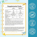 Liposomal L-Methylfolate 5-MTHF Liquid for Kids & Teens – High Absorption Methylated Folate with Citicoline & Methyl B12 – Supports Focus, Clarity & Cognitive Development – Sugar-Free Berry – 2 fl oz