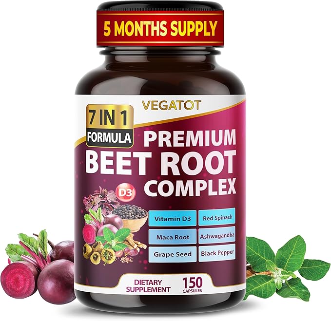 Concentrated with Ginseng Maca Root Ashwagandha - Energy Stamina Immune Support (150 Count (Pack of 1))