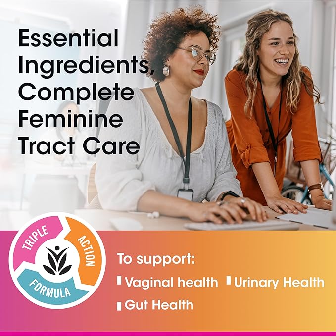 vH essentials Probiotic Gummies with Prebiotics & Cranberry, Concentrated Extract for Urinary Tract Health, Supports Vaginal Microflora Balance for a Healthy Feminine Tract, 60 Count 2 Pack